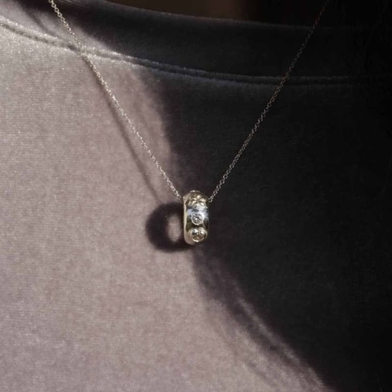 

joseeandelio WOOHWA N (Birthstone Necklace) October Pink Tourmaline