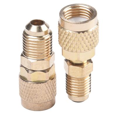 R410a 1/4 Maschio a 5/16 Femmina SAE Tubo di Carica-Pompa Ottone Adattatore Giunto HVAC