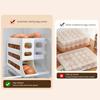Eier Organizer Eierständer Automatischer Abroll-Eier-Organizer Halter Platzsparend Rollender Eierspender Für Schrank Kühlschrank