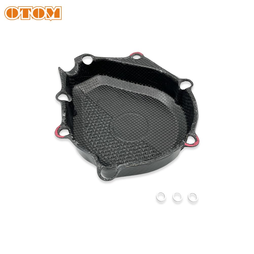 For KTM 2024 Motorcycle Ignition Cover Carbon Fiber Magneto Guard HUSQVARNA GASGAS XCFW XWF FE ECF ES EWF 450 500 Ignition Cover