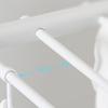 Wall Mounted Clothes Drying Rack Folding Telescopic Punch Free Plastic Laundry Rack for Indoor