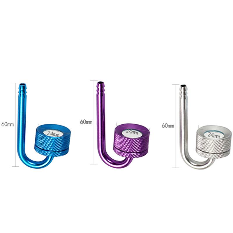 Silver-Purple-Blue Aquarium CO2 Diffuser for Aquatic Plants and Fish Tanks