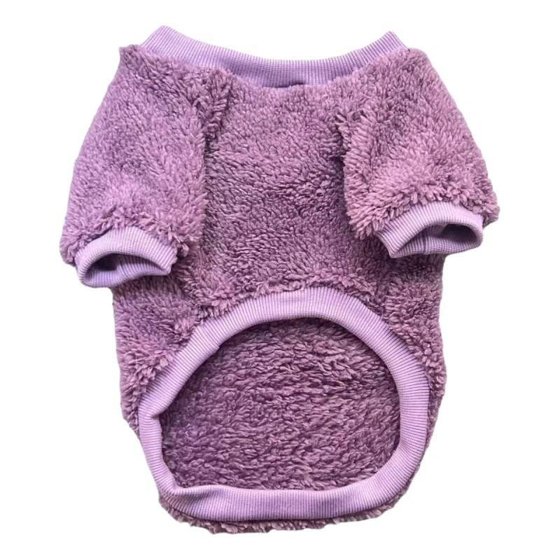 Warm Double-Sided Fleece Dog Sweater Small Breeds Winter Home Wear Cozy Pet Clothing Corgi Schnauzer Teddy