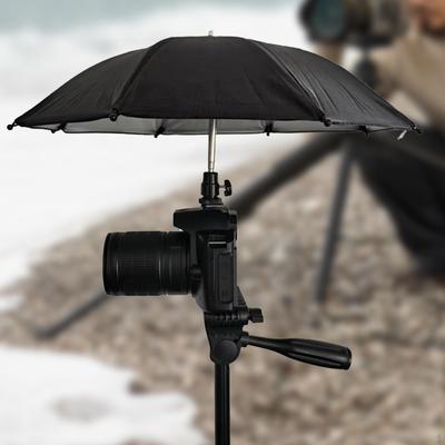 Paraguas de Cámara Giratorio Cubierta de Lluvia Suministros Ajustables Protección Mini Sol para
