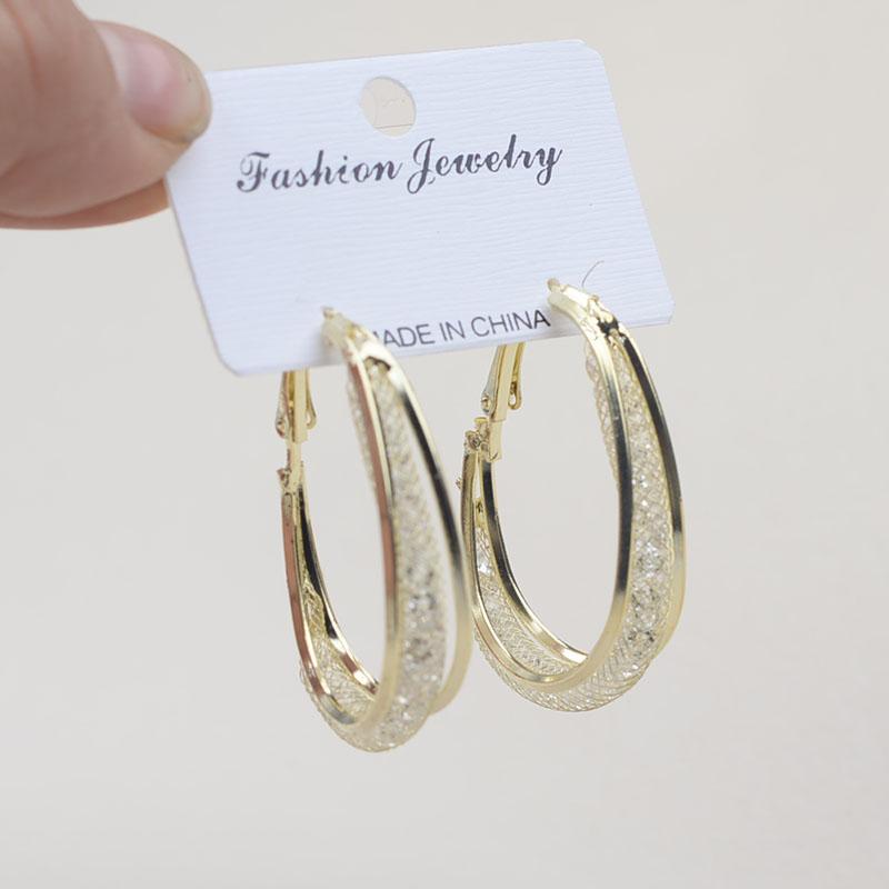 

Серебряные овальные серьги в стиле бохо, большие висячие антиаллергенные серебряные серьги-иглы, модные круглые дизайнерские роскошные серьги золотой