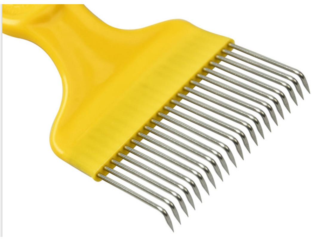 

Beekeeping Honey Cutting Fork with 21 Needles - Straight & Bent Design, Multi-Specification Tools.