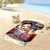 Custom NameBedtime, cartoon, sleep Beach Towel Soft Microfiber Summer Towel Quick Dry Absorbent Towel for Beach Swimming Pool Travel