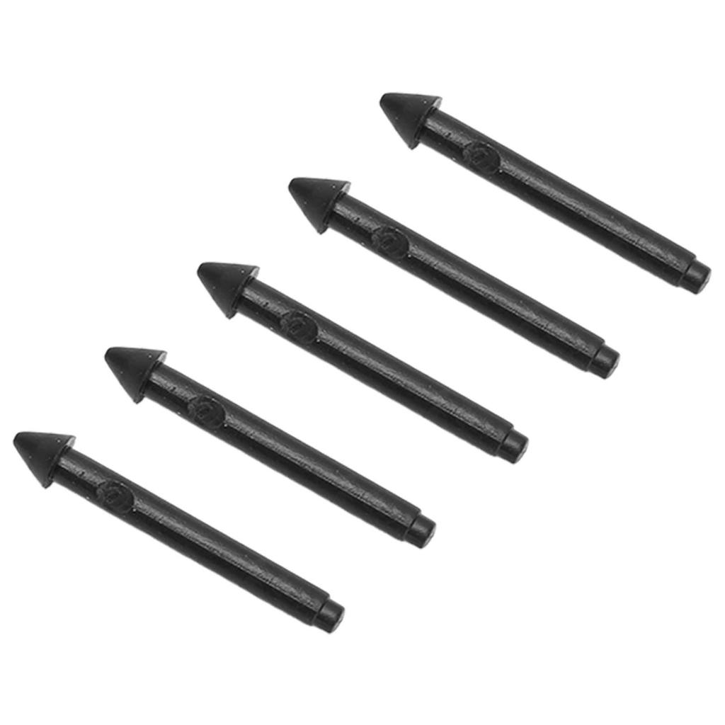 5 Stück Pro Tablet Stylus Stiftspitzen Schwarz 2H Empfindlich Präzise Feine Glänzende Spitze Tablet Ersatzspitzen für Pro 7 6 5 4 Book