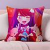 Hot Anime Oshi no Ko Hoshino Ai Pillow Case Anti-dustmite Pillowcase Invisible zipper silky short plush Sofa cushion cover