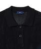YALE Mesh Short Sleeve Polo Knit Black