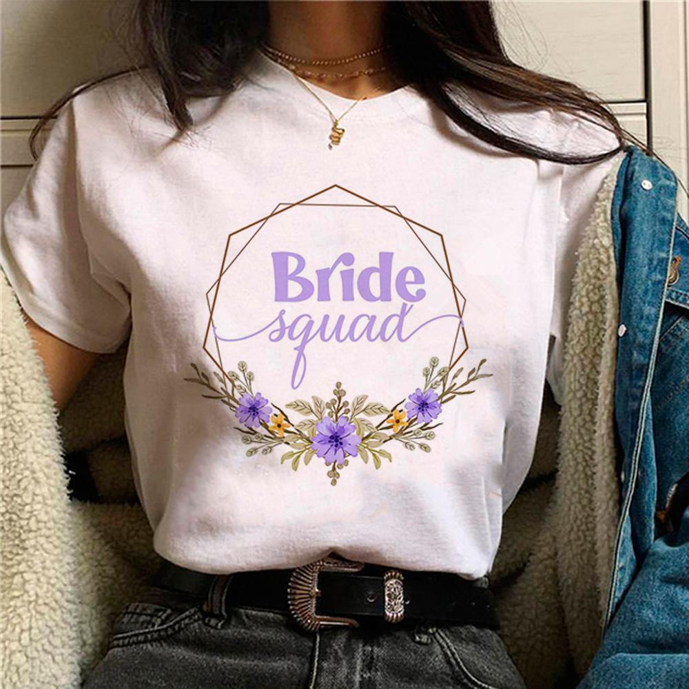 Team Bride Bride To Be Evjf Tshirt Unisex Anime Harajuku Comic Tshirts Female Japanese Clothing