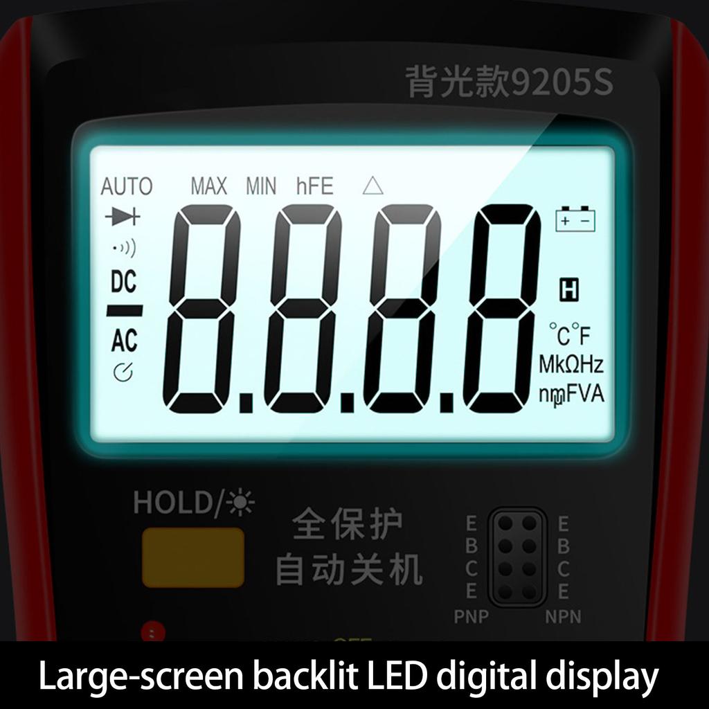 Advanced Auto Ranging Digital Multimeter With Backlit Screen Overload Protections Lightweight Stable For Electrical Diagnostics