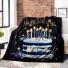 Happy Birthday Home Customize Your Name Blankets Comfortable Soft Lightweight Allseason Multipurpose Blanket For Picnic Sofa Office Bed Living Room