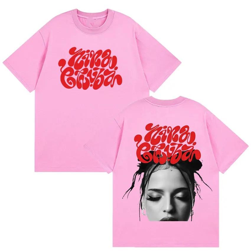 

Nina Chuba Album Tour Print Tees for Fans Men Women Hip Hop Clothing Short Sleeve Tshirts Retro Fashion Oversized Cotton Tops M