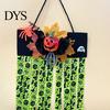 Non-woven Fabric Holiday Wall Decoration Halloween Rag Flag Banner, Pumpkin Maple Leaf Flower Ribbon Hanging Tassel for Home Entrance Decor, Farmhouse