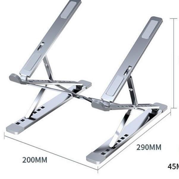 Aluminum Alloy Adjustable Laptop Stand with Dual-Layer Heat Dissipation