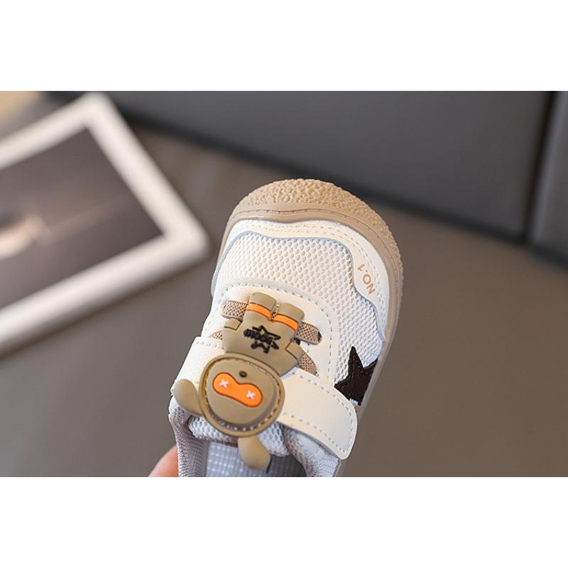 Baby Toddler Shoes Spring New Mesh Breathable Boys and Girls Baby Soft-soled Sports Shoes Korean Version Children's Single Shoes Light Up