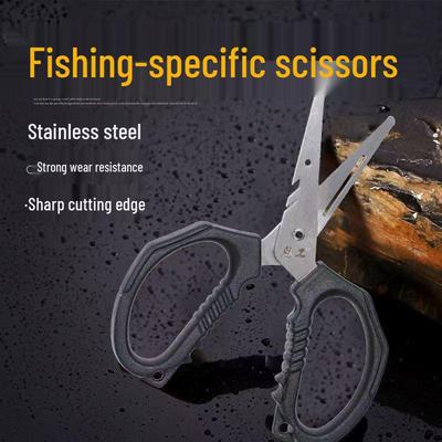 High-Precision Outdoor Fishing Scissors: Durable Stainless Steel for Cutting Fishing Lines and Lead Sheets