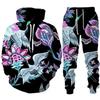 Man Woman Casual Hoodie+pants 2PCS Country Girl Deer Hunting 3D Print Tracksuit Set Set Fashion Camo Streetwear Pullover Clothes