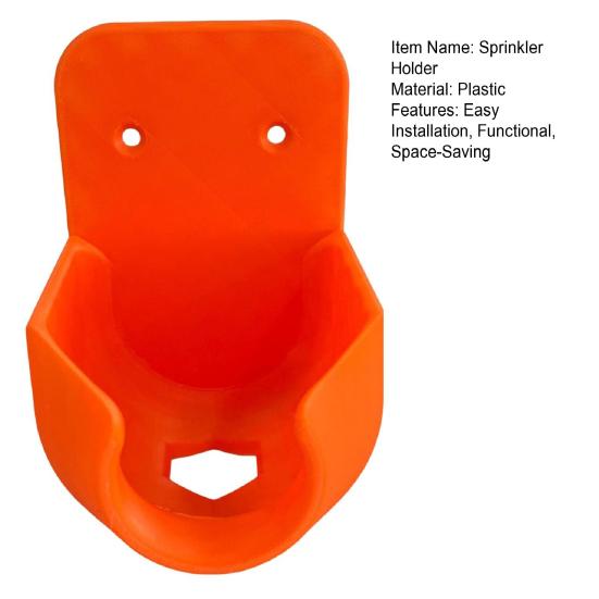 Hose Sprinkler Holder Wall-Mounted Sprinkler Head Hanger Garden Hose Sprinkler Organizer for Outside Yard Secure Sprinkler Storage