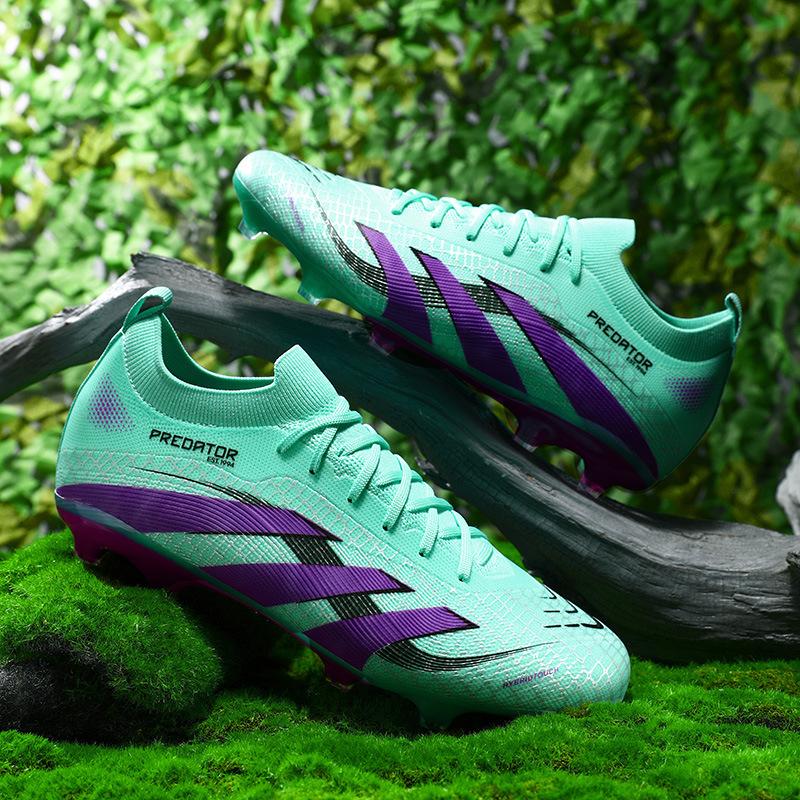 2025 new low-top football shoes long nails broken nails Amazon men's and women's football shoes grass student training shoes