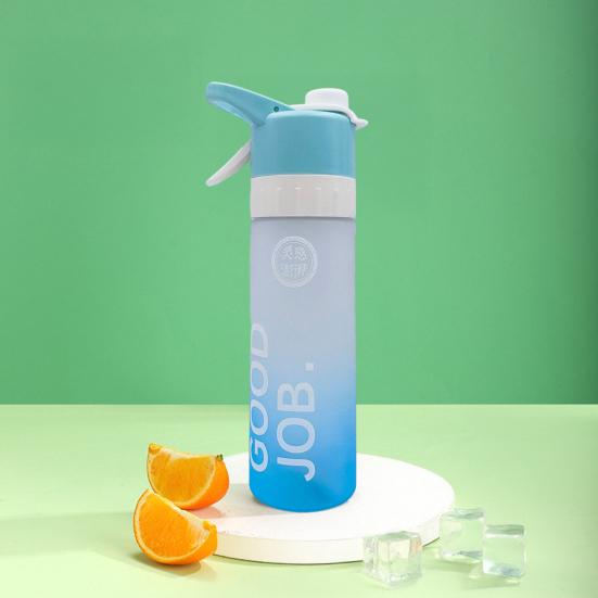 Spray Water Bottle Thermal Travel Water Cup BPA Free 650ml Large Capacity Drinkware for Outdoor Sports Fitness