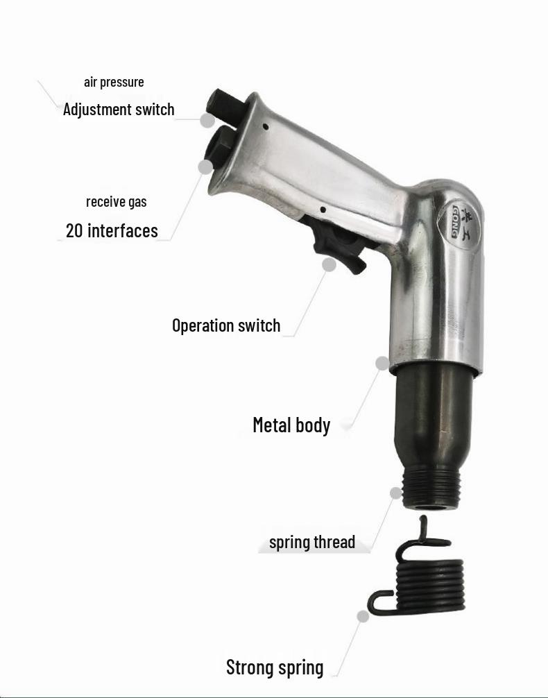 Japanese Air Shovel: 150/190/250 Pistol Impact Vibration Hammer