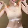 Sexy Bra Women's Sports Underwear Fixed Cup Breathable and Invisible Bra Push Up Bra