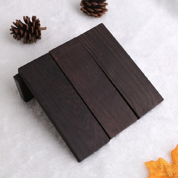 2/4pcs DIY Knife Handle Material Timber Wood Block Blackwood Craft Tools