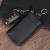 Car Key Bag Door Entry Card Key Leather Case Zipper Car Door Key Protective Case