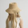 USPOP Neue Sommer faltbare feine Häkel-Handgewebte Raffia-Hut mit breiter Krempe 100% Natürlicher Stroh-Sonnenhüte Strandhut für Damen