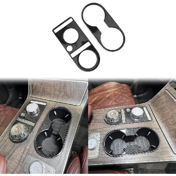 ABS Central Gear Shift Panel Cover Center Console Gear Shift Panel Cover Water Cup Holder Cover Compatible with Genesis GV80 2025 [PE] Accessories