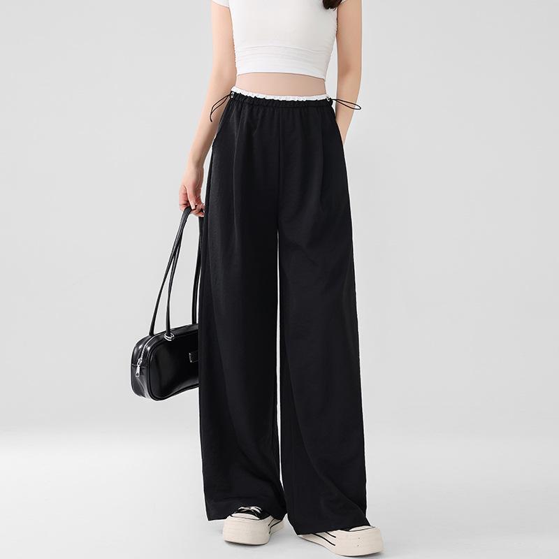 

2026 Yamamoto Wide-Leg Maternity Pants: Cooling, Non-Constricting, Lightweight Summer Style M чорний