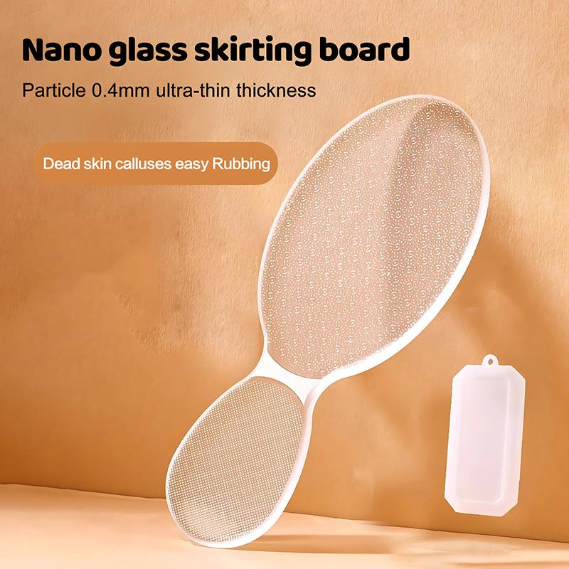 Double-Sided Nano Glass Foot File Exfoliating Foot Grinder For Hard Dead Skin Callus Remover Pedicure Foot Scrubber Care Tool