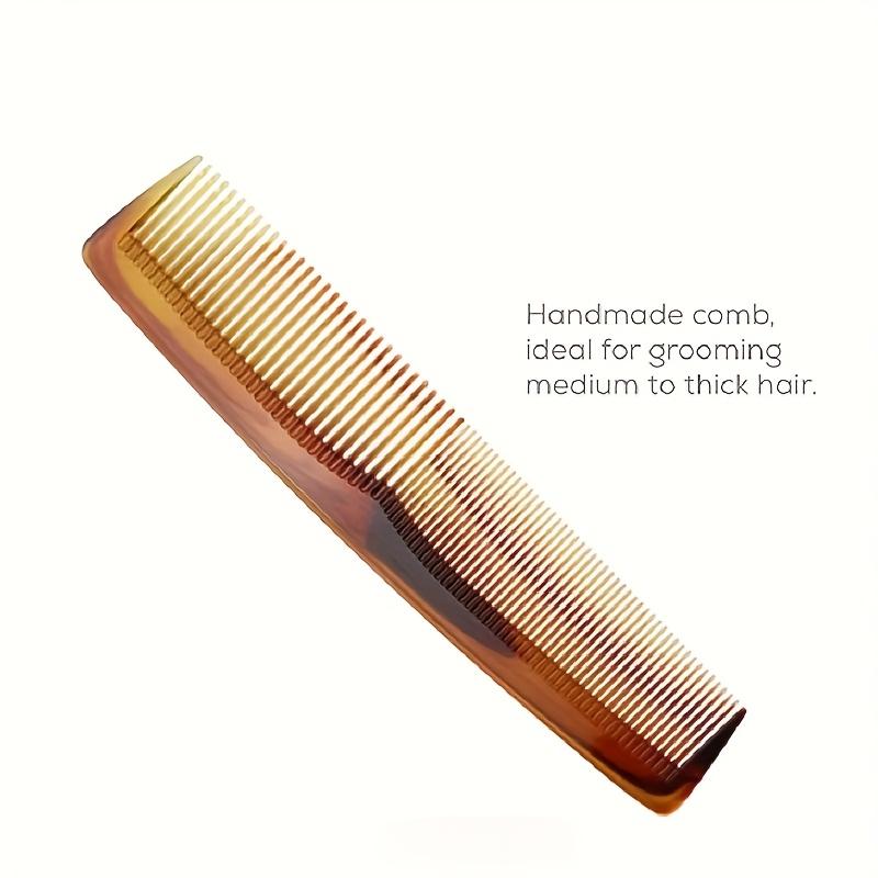 Hair & Beard Styling Comb Durable Plastic Wide-Tooth Combs with Fine, Rounded Teeth Ideal for Men & Women'S Haircuts, Styling, and Travel