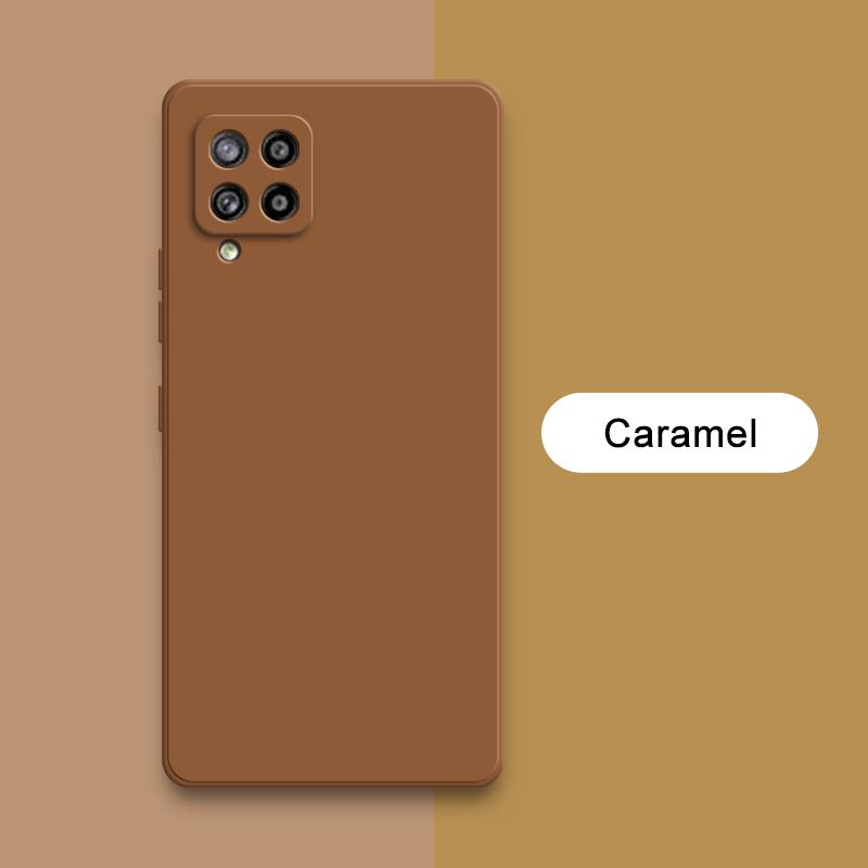 Luxuriöse quadratische Flüssigsilikonhüllen für Samsung Galaxy M40s M32 M42 5G Kameraschutz 360 Grad Stoßfeste weiche Mobiltelefonabdeckungen