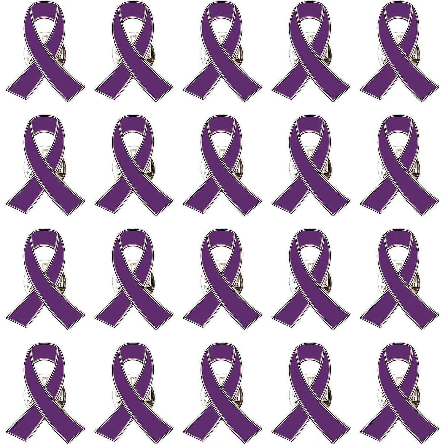 

50 шт. розовых ленточек, броши с розовой лентой, значки на лацкан с информацией о раке груди, значки надежды, эмалевые украшения для женщин фиолетовый