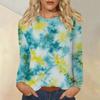 Women's Daily Casual Long-sleeved Printed O-neck Top