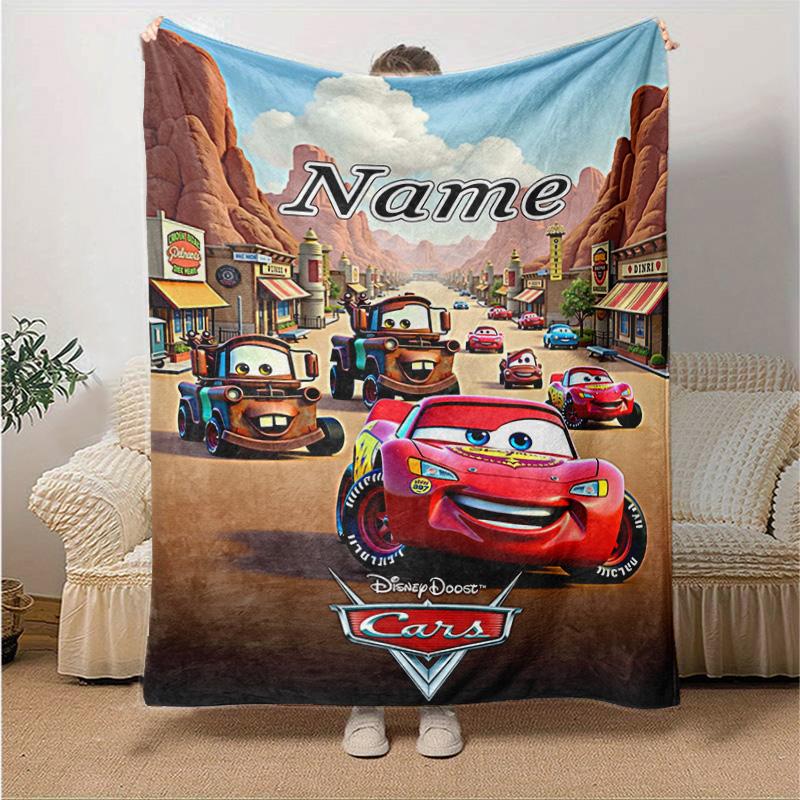 Custom 1pc Cars Movie Poster Blanket, Soft And Comfortable Blanket, Casual Warm, Camping Travel Blanket, Birthday Gift Q91010