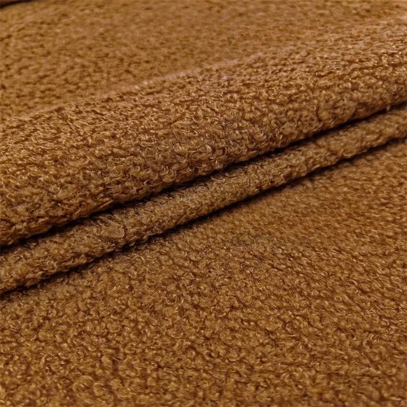 100x160cm Fur Plain Stretch Fabric for Children's Clothes Dolls Sewing Winter Coats White Teddy Hair Plush Cloth Smooth Drape