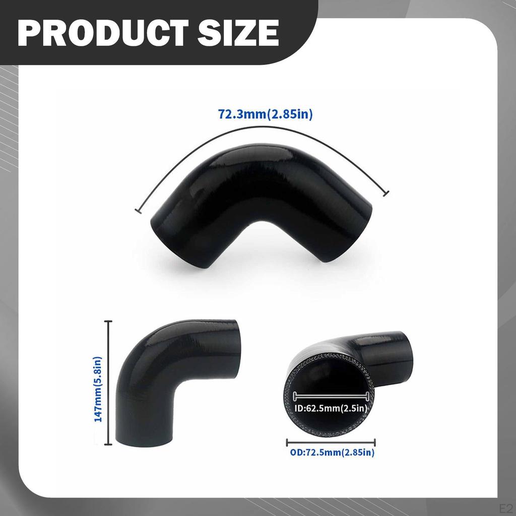 90Degree Elbow Silicone Hose Outer 72.5mm for Turbos Intercooler Intake Pipe