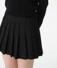 Musinsa Standard Woman Women'S Pinstripe Low Rise Pleated Mini Skirt [Black]