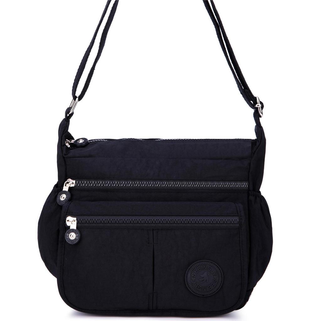 2025 Nylon Women Messenger Bags Waterproof Zipper Package Canvas Travel Crossbody Bag Fashion Female Totes Shoulder Bag