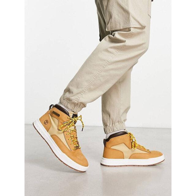 

Ботинки Timberland Maple Grover Premium из нубука пшеничного цвета
