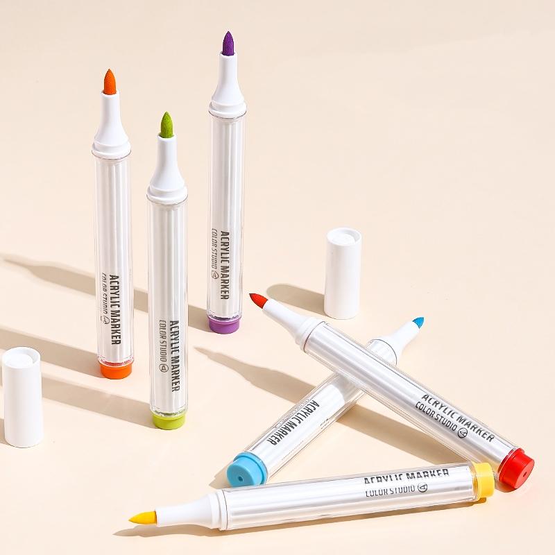 9pcs Color Studio Markers Set Soft Head Brush for Art Painting Drawing Manga Sketch Rocks Fabric