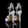 High Heel Women Sandals Platform Crystal Queen Rhinestone Bride Wedding Shoes Fish Mouth Woman's Gladiator Summer Shoes
