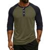 Men's Raglan Sleeve Three-quarter Sleeve Top