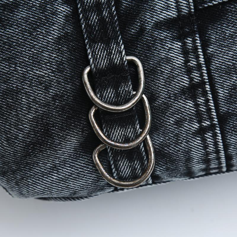 Denim Shoulder Bag Women's Crossbody Bag Multi-Compartment Mother Bag