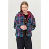 Farbige Wollkarree Kapuzenpullover Bajp56561