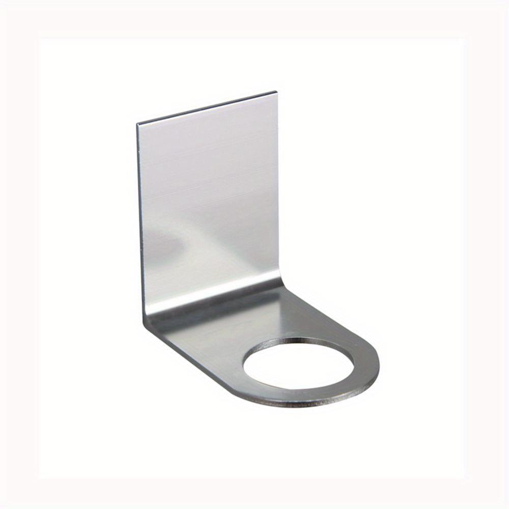 

1 шт. Настенный держатель для мыла-дозатора, без перфорации, металлический крючок, нержавеющая сталь, подставка-подвеска для бутылок, без следов, кухонные принадлежности L